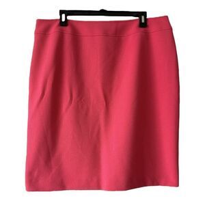 Tahari ASL Women's Stretch Hidden‎ Zip Closure Mini Skirt Pink Size 16